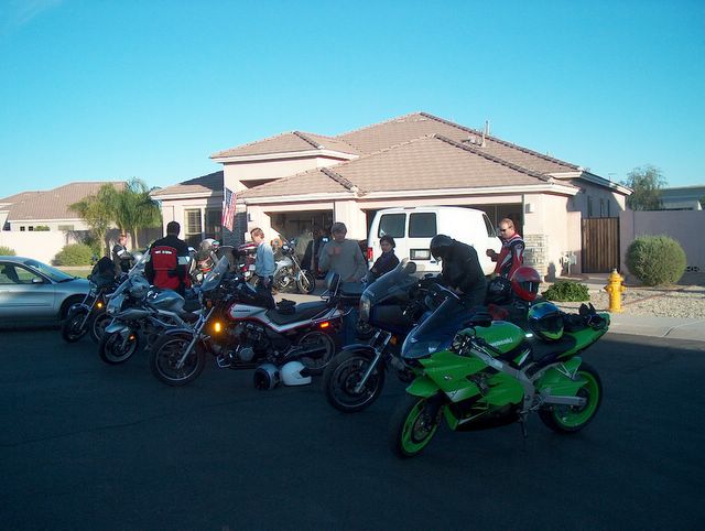 Everone getting ready to ride